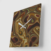 Totem Quadratische Wanduhr (Winkel)
