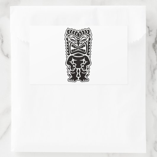 Totem Rechteckiger Aufkleber (Tasche)