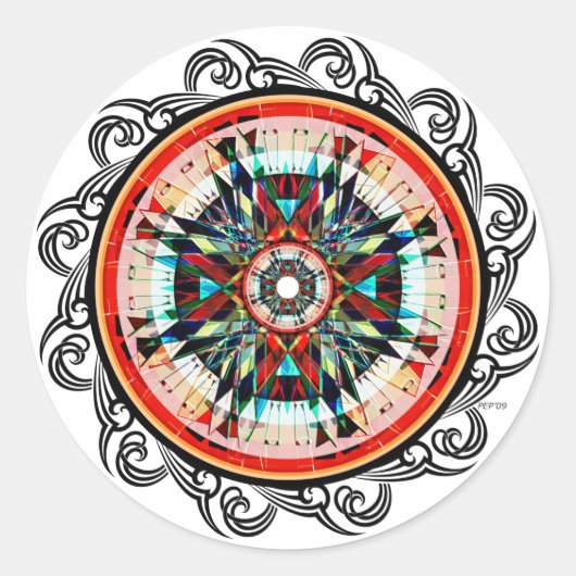 Totem Runder Aufkleber (Vorderseite)