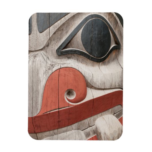 Totem Stöcke im Haida Heritage Centre Museum Magnet (Vertikal)