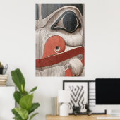 Totem Stöcke im Haida Heritage Centre Museum Poster (Heimbüro)