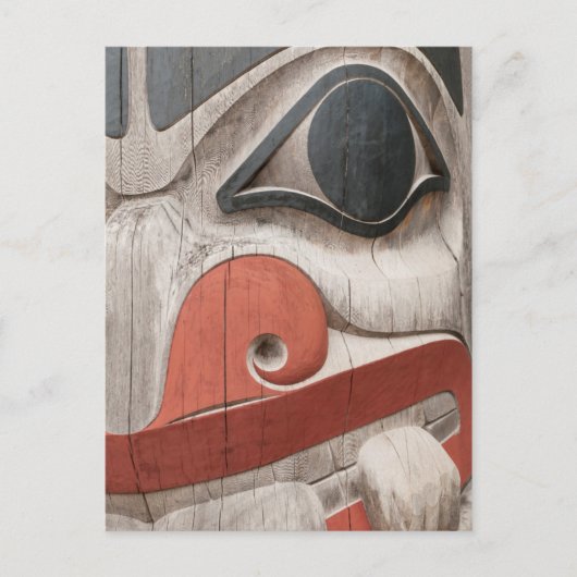 Totem Stöcke im Haida Heritage Centre Museum Postkarte (Vorderseite)