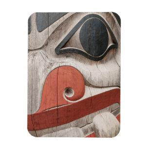 Totem-Stöcke im Haida-Kulturzentrum-Museum Magnet