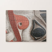 Totem-Stöcke im Haida-Kulturzentrum-Museum Puzzle (Horizontal)