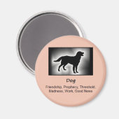 Totem Tier Geist bedeutet Magnet (Vorderseite/Rückseite)