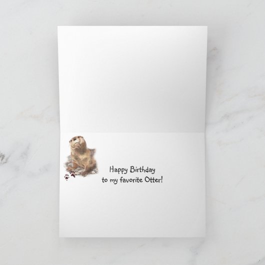 Totem, Tierführer Funny Birthday Karte (Innenseite)