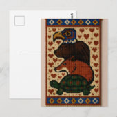 Totem-Tierperlen Postkarte (Vorne/Hinten)