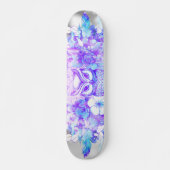 Totem Totem Dreamcatcher Blumenzauber Lila Grau Skateboard (Vorne)