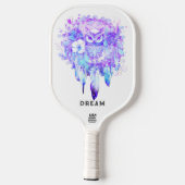 Totem Totem Dreamcater Blumenstrauß Lila Tint Pickleball Schläger (Rückseite)