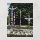 Totem, Vancouver, Britisch-Kolumbien Postkarte (Vorderseite)