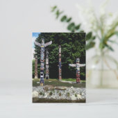 Totem, Vancouver, Britisch-Kolumbien Postkarte (Stehend Vorderseite)
