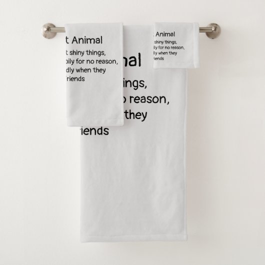 Totem von Fuchs Crows Bird Spirit Animal Spaß Badhandtuch Set (Insitu)