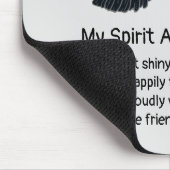 Totem von Fuchs Crows Bird Spirit Animal Spaß Mousepad (Ecke)