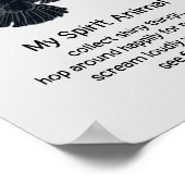 Totem von Fuchs Crows Bird Spirit Animal Spaß Poster (Ecke)