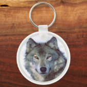 Totem von Wolf Schlüsselanhänger (Vorderseite)