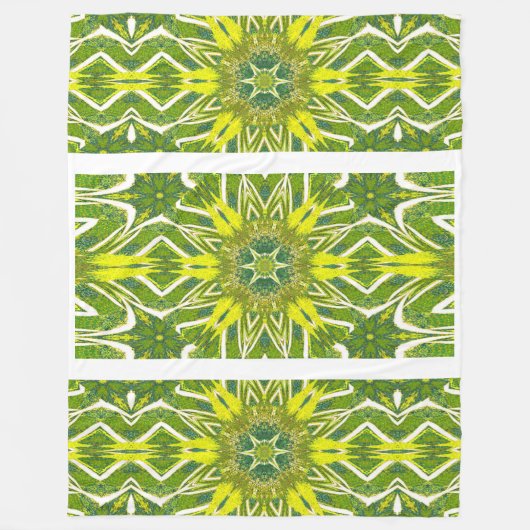 Totem-Wildblume 13 Fleecedecke (Vorderseite)