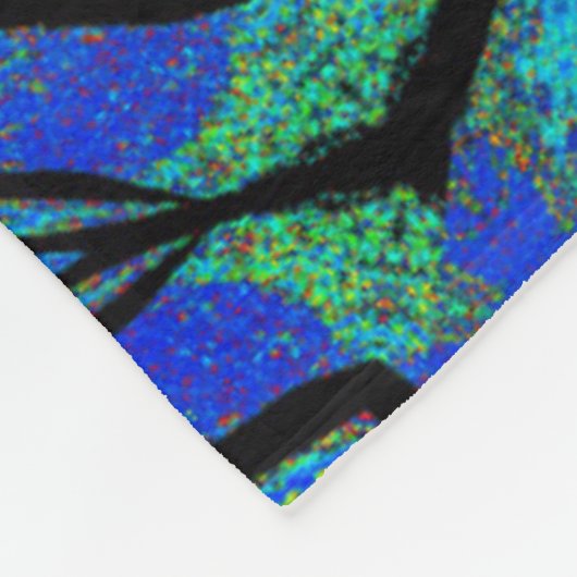 Totem-Wildblume 5 Fleecedecke (Ecke)