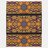 Totem-Wildblume 6 Fleecedecke (Vorderseite)