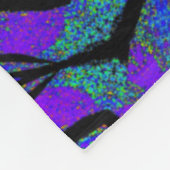 Totem-Wildblume 7 Fleecedecke (Ecke)