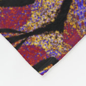 Totem-Wildblume 8 Fleecedecke (Ecke)