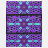 Totem-Wildblume 9 Fleecedecke (Vorderseite)