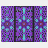 Totem-Wildblume 9 Fleecedecke (Vorderseite (Horizontal))