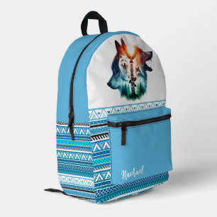 Totem-Wildlife-Stammes-Rucksack  Bedruckter Rucksack