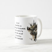 Totem Wolf, Tierführer Inspirationsgrauer Wolf Kaffeetasse (VorderseiteRechts)