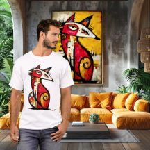 Totemischer Fuchs – abstraktes Stammesymbol