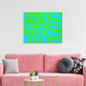 Totemly abstrakt leinwanddruck (Insitu (Wohnzimmer))