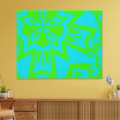 Totemly abstrakt leinwanddruck (Insitu (Wohnzimmer))