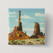 Totempfahl Button (Vorderseite)