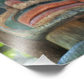 Totempfahl-Fotoabzug Fotodruck (Ecke)