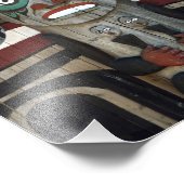 Totempfahl Fotodruck (Ecke)