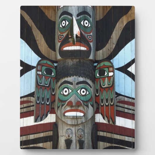 Totempfahl Fotoplatte (Vorderseite)