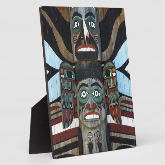 Totempfahl Fotoplatte (Seite)