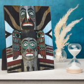 Totempfahl Fotoplatte (Seite)