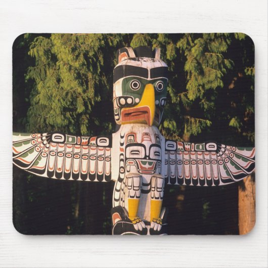 Totempfahl in Vancouver, Kanada. Mousepad (Vorne)