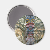 Totempfahl Magnet (Vorderseite/Rückseite)