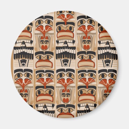 Totempfahl Magnet (Vorne)