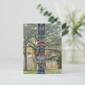 Totempfahl Postkarte (Stehend Vorderseite)