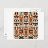 Totempfahl Postkarte (Vorne/Hinten)