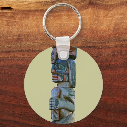 Totempfahl Schlüsselanhänger (Vorderseite)