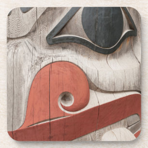 Totempfähle im Haida Heritage Centre Museum Untersetzer
