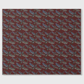 Totempfeiler-Wrap-Papier Native Art Geschenkpapier (Flach)