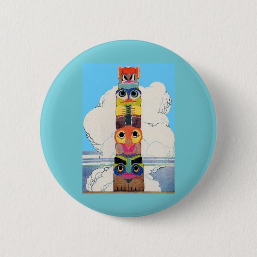 Totempol der 1920er button (Vorderseite)