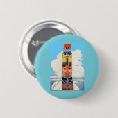 Totempol der 1920er button (Vorne & Hinten)