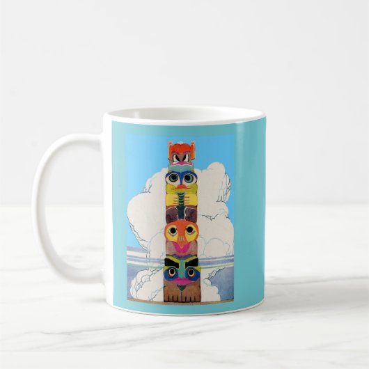 Totempol der 1920er kaffeetasse (Links)