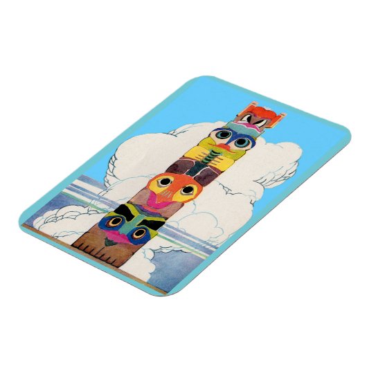 Totempol der 1920er magnet (Linke Seite)