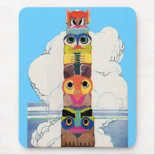 Totempol der 1920er mousepad